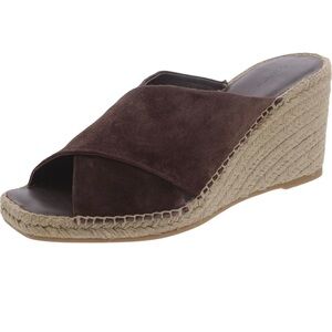 VINCE Brown Suede Wedge Sandals size 9